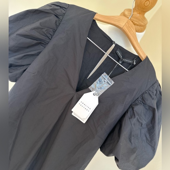 English Factory Puff Sleeve A-line Shift Mini Dress XS - Picture 7 of 11